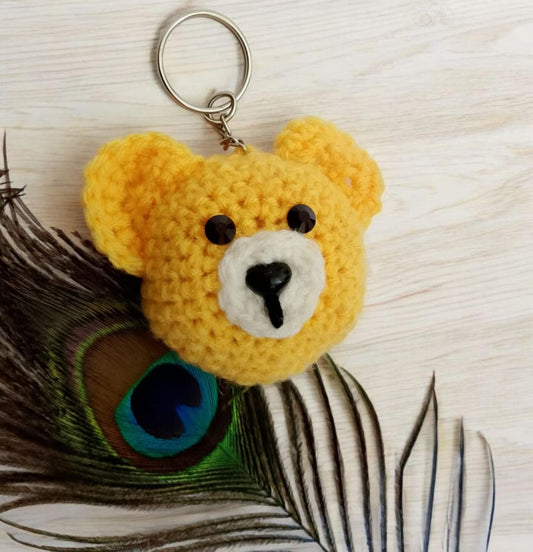 Handmade Crochet Teddy Bear Keychain – Cute & Adorable Gift